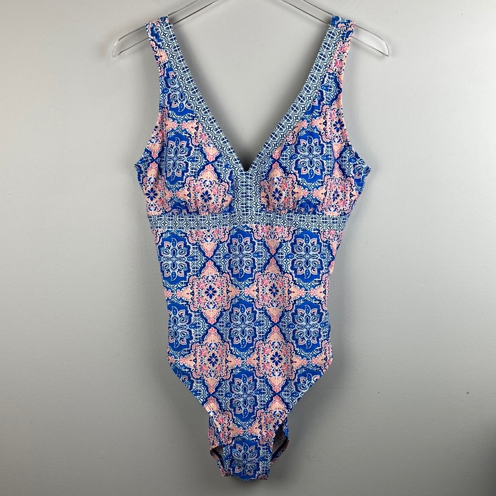Beach Diva One Piece Bathing Suit Sz 14